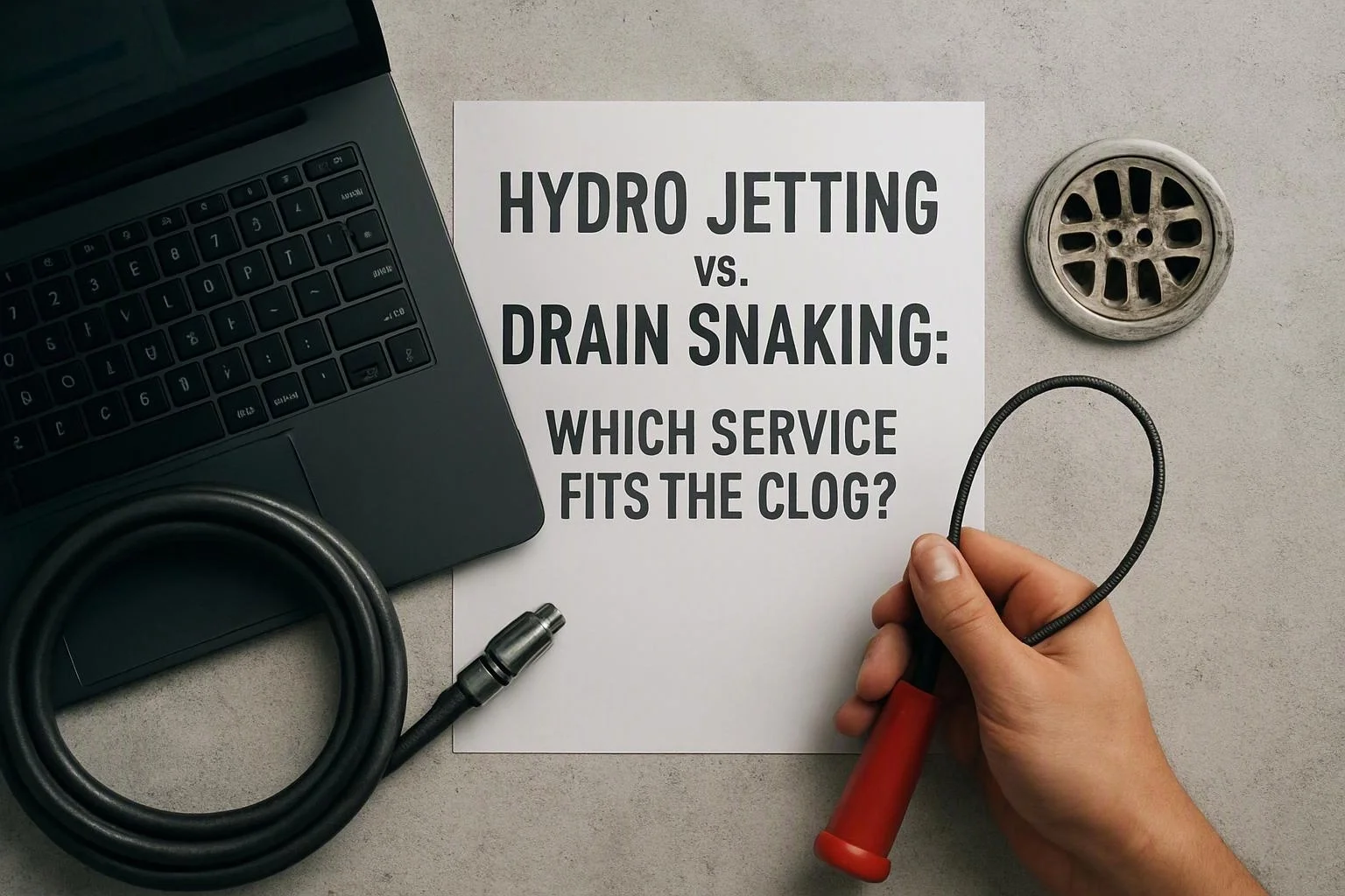 Hydro Jetting vs. Drain Snaking: Which Service Fits the Clog?
