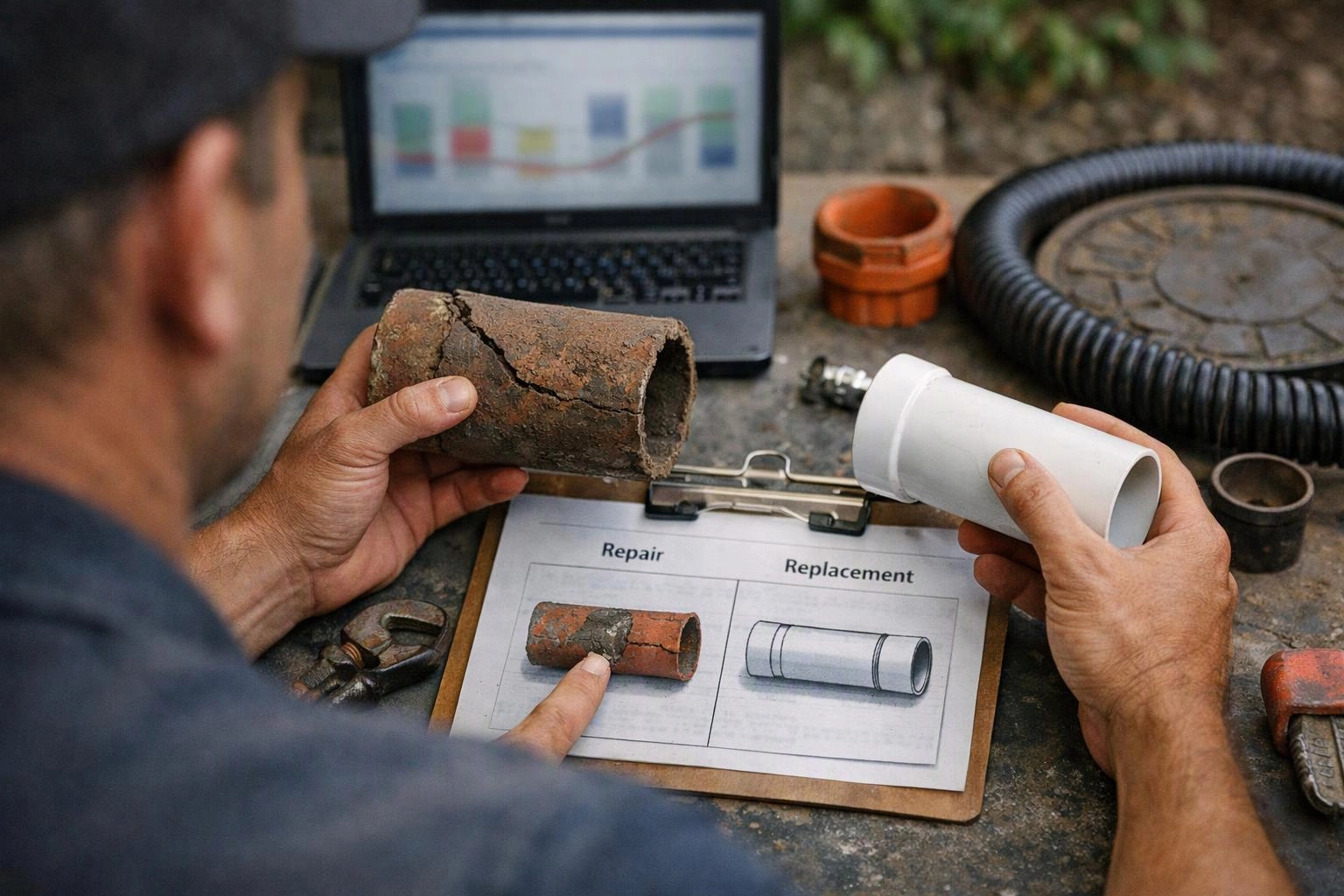 Sewer Line Repair or Replacement: How to Compare Your Options