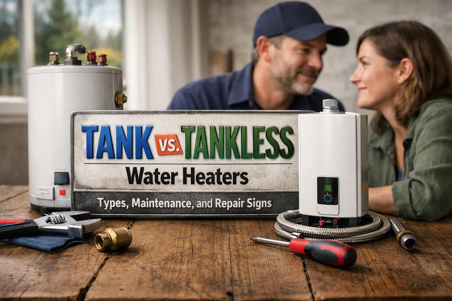 Tank vs. Tankless Water Heaters: Types, Maintenance, and Repair Signs