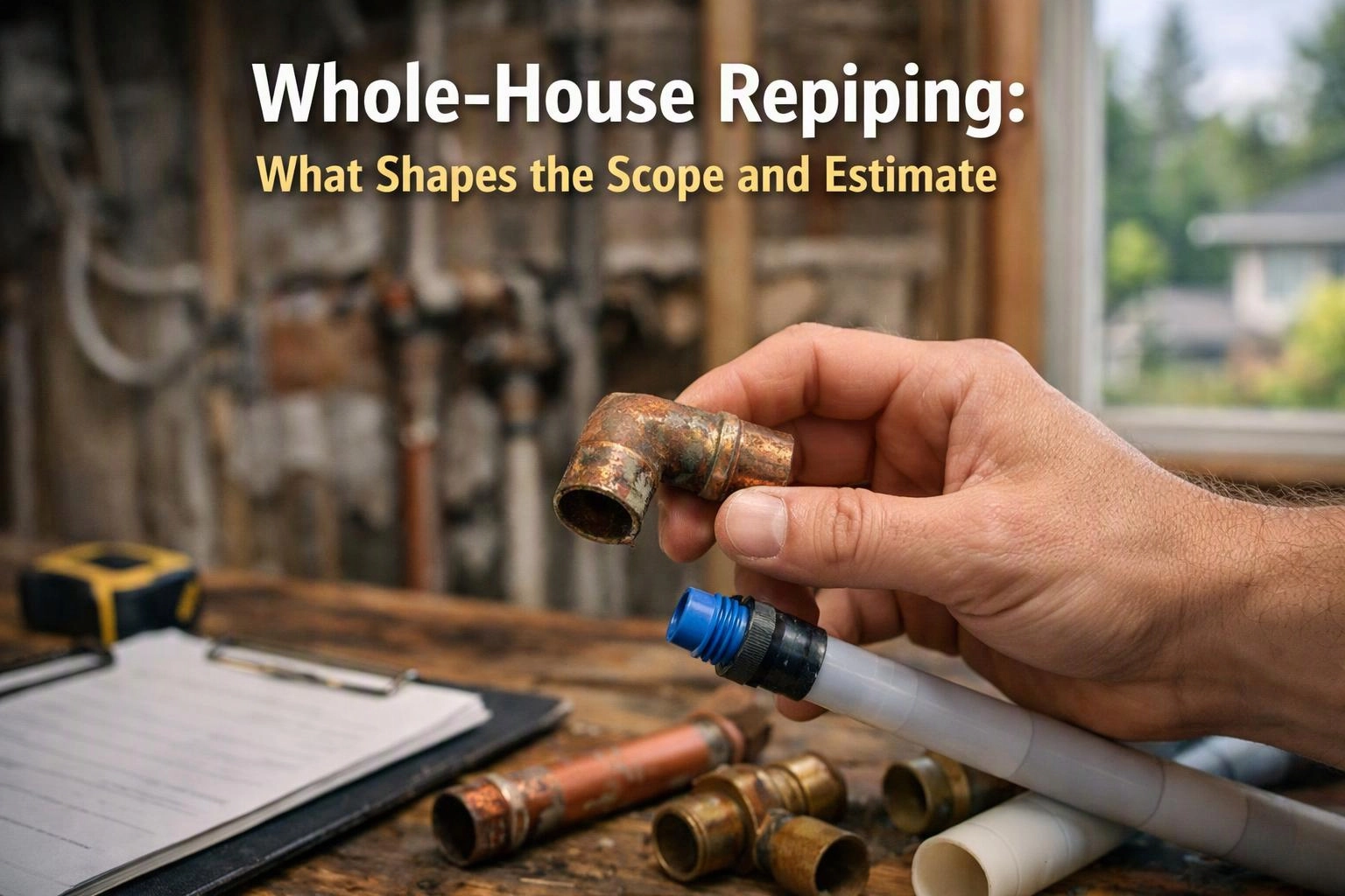Whole-House Repiping: What Shapes the Scope and Estimate in Kent, Washington